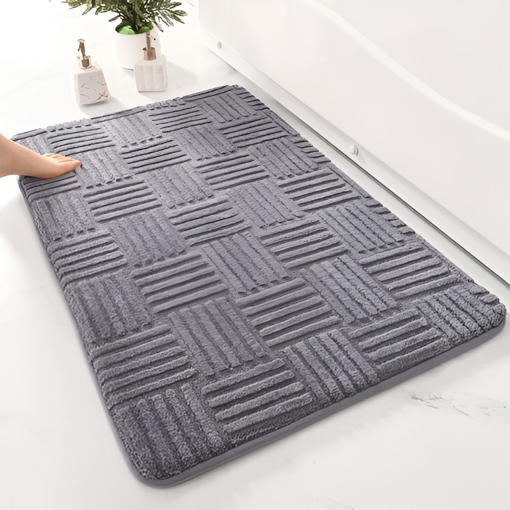 Lebendiger Gitter-Absorbierender Badteppich