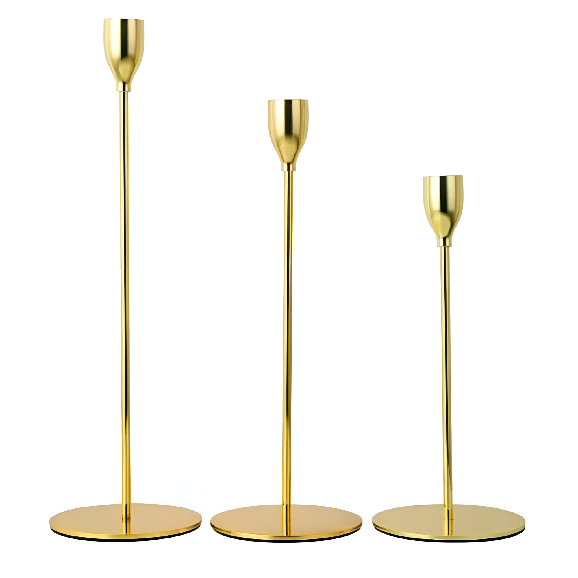 Elegante Metallkerzenhalter | 3er Set