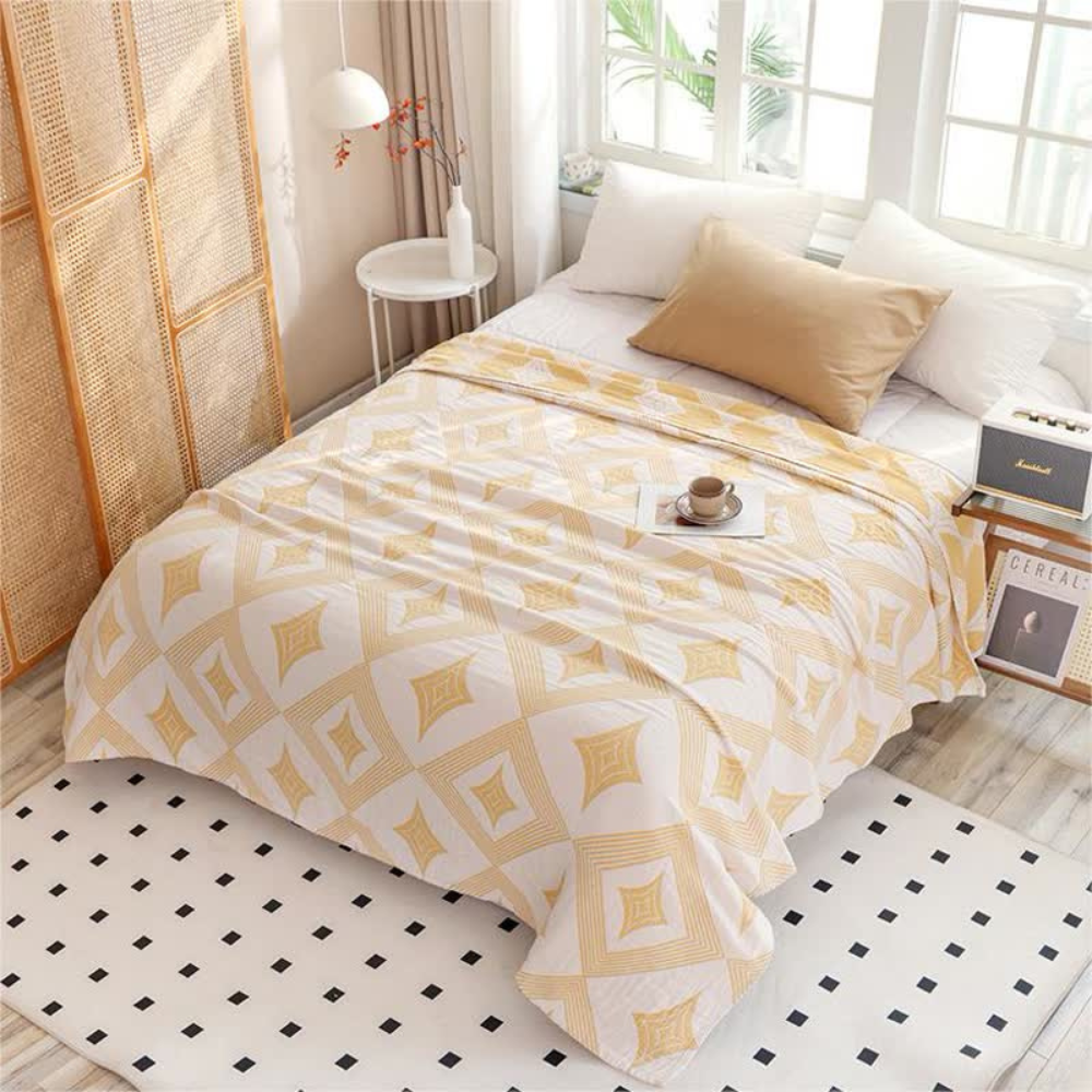 Decke mit diamantgeometrischem Muster