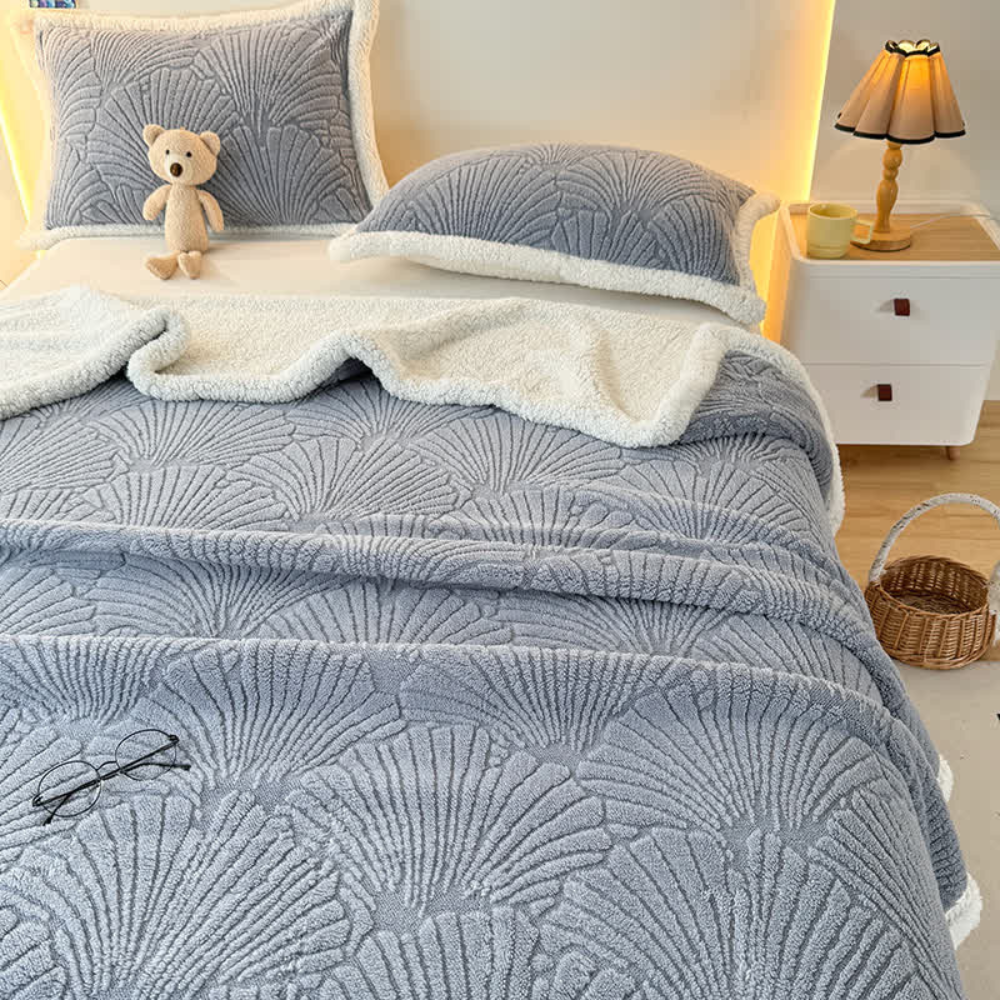 Flauschige Sherpa Shell-Decke