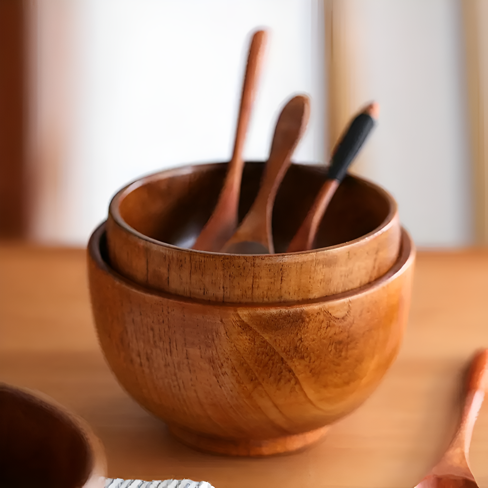 Rustikale Jujube Holzschale