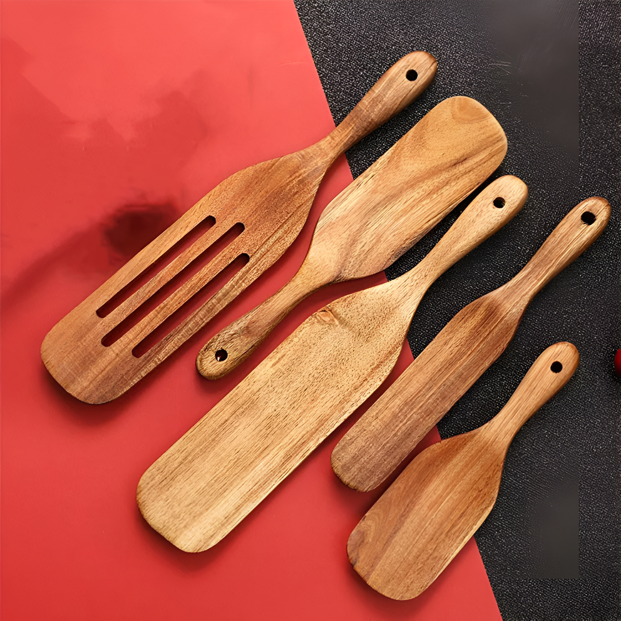 Antihaft Holzspatel Set