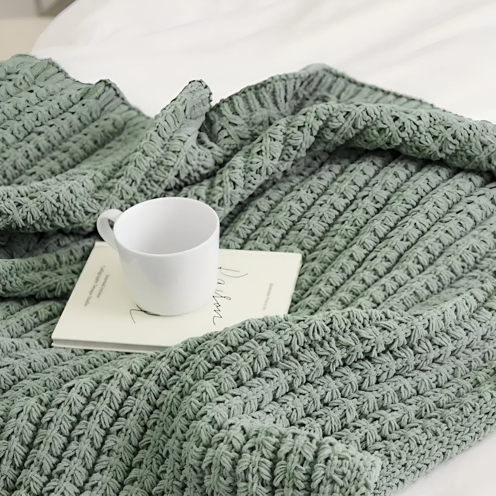 Vintage Chunky Knit Decke