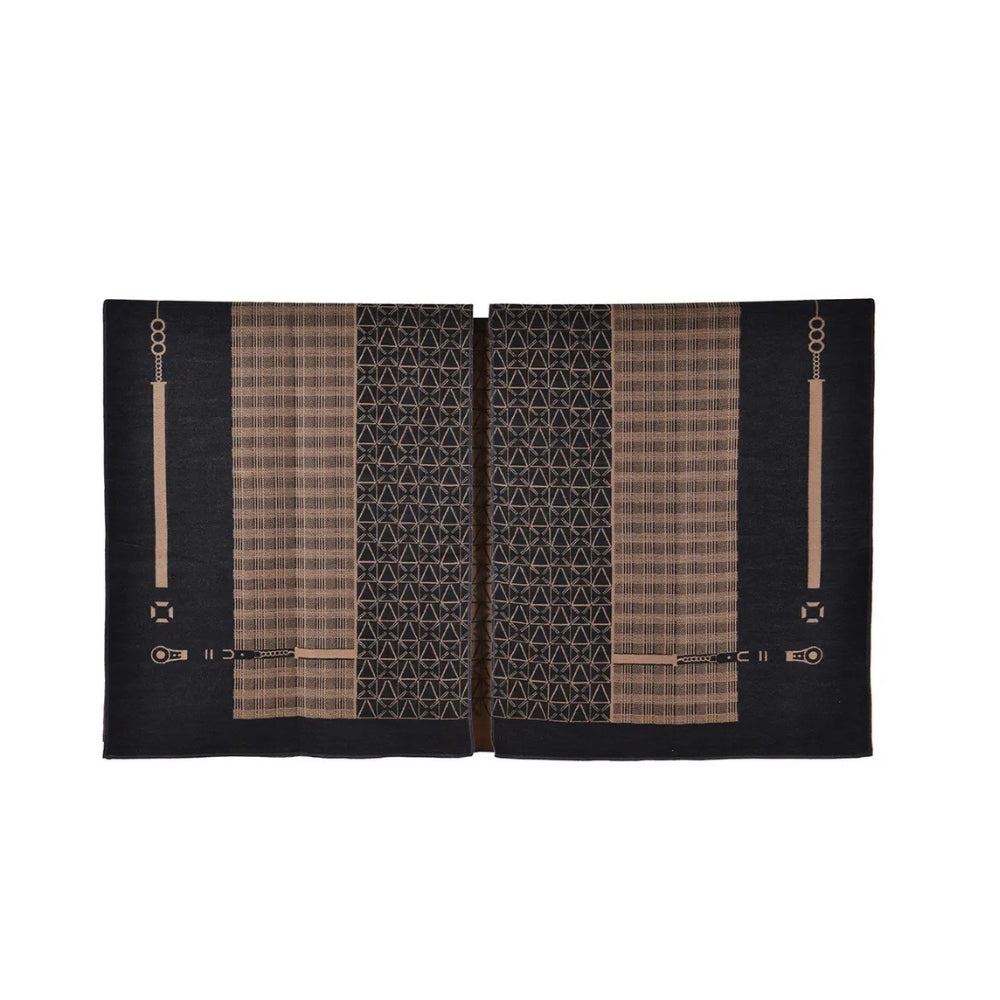 Auron Geometrischer Acryl Poncho Schal