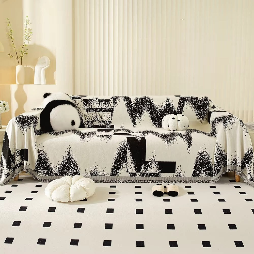 Avantgarde Abstract Chenille Sofabezug