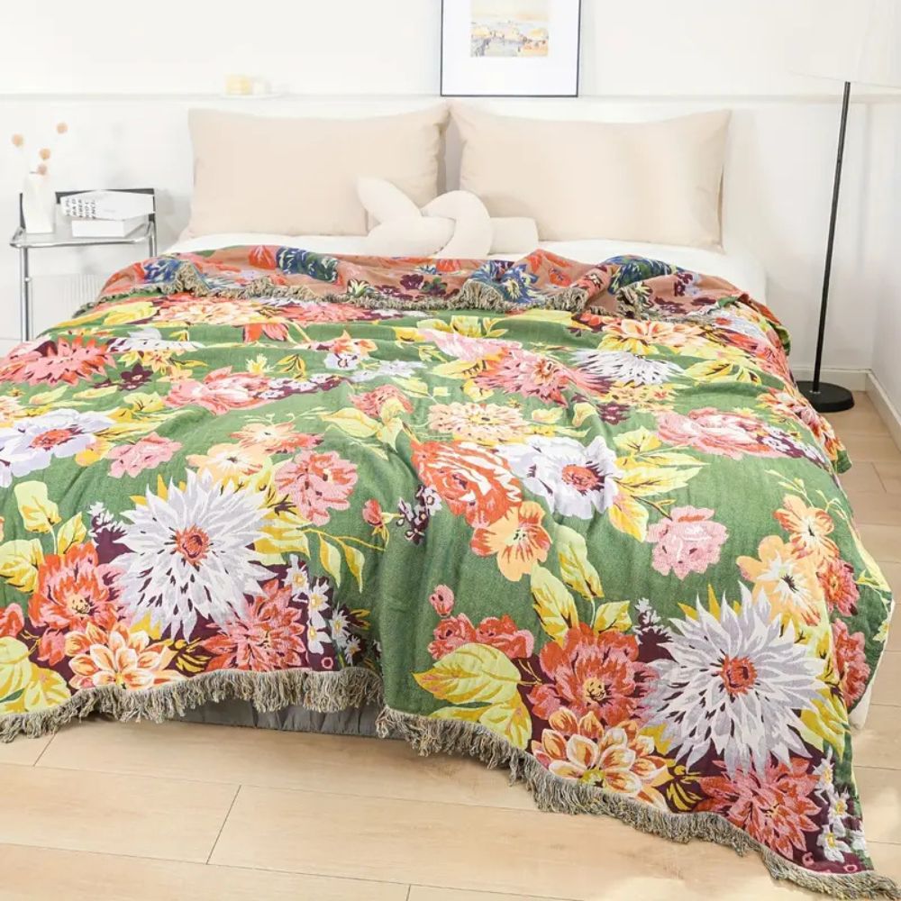 Bloomline Baumwoll-Blumen-Decke