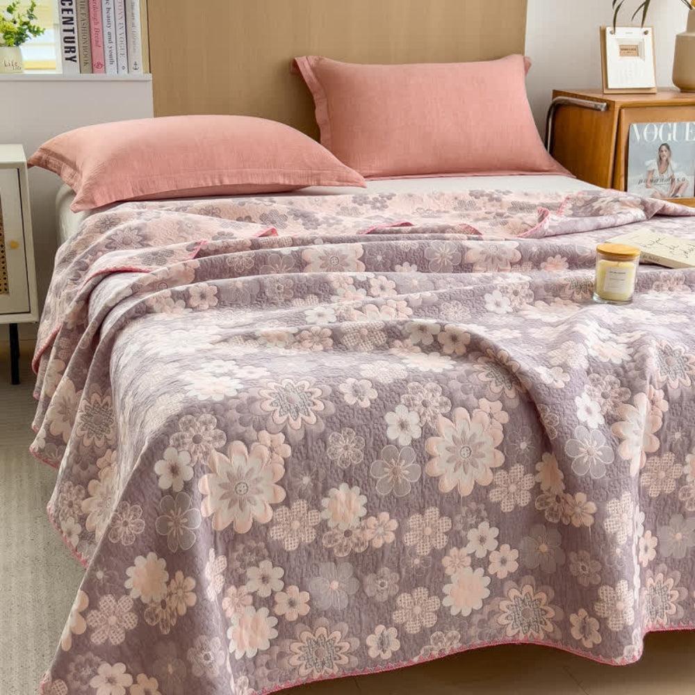 Reverie Floral Baumwollgaze-Decke