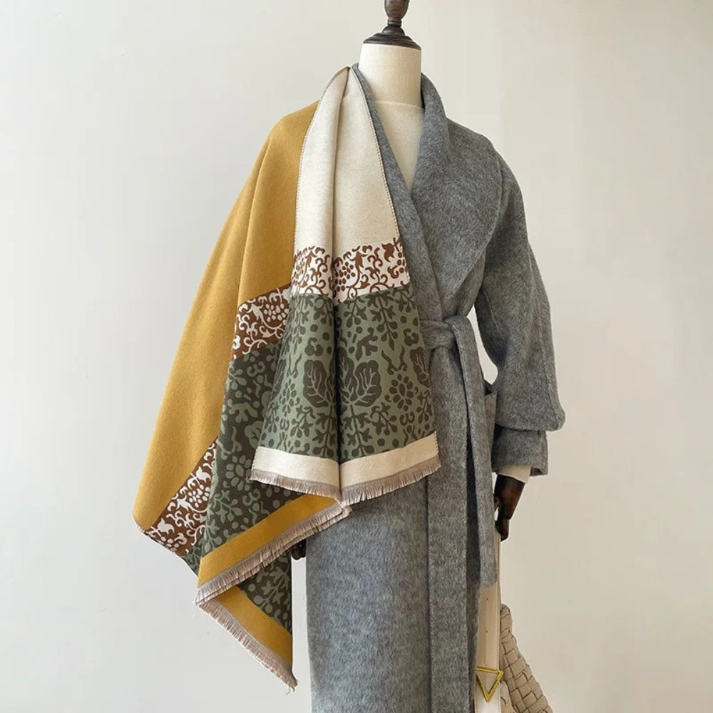 Boho Ethnische Blumenrand Schal