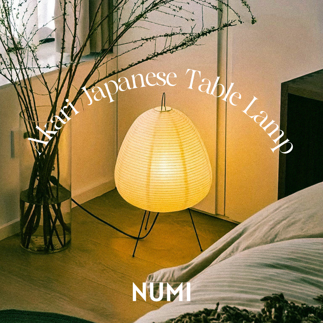 Numi Japanische Reispapier Tischlampe