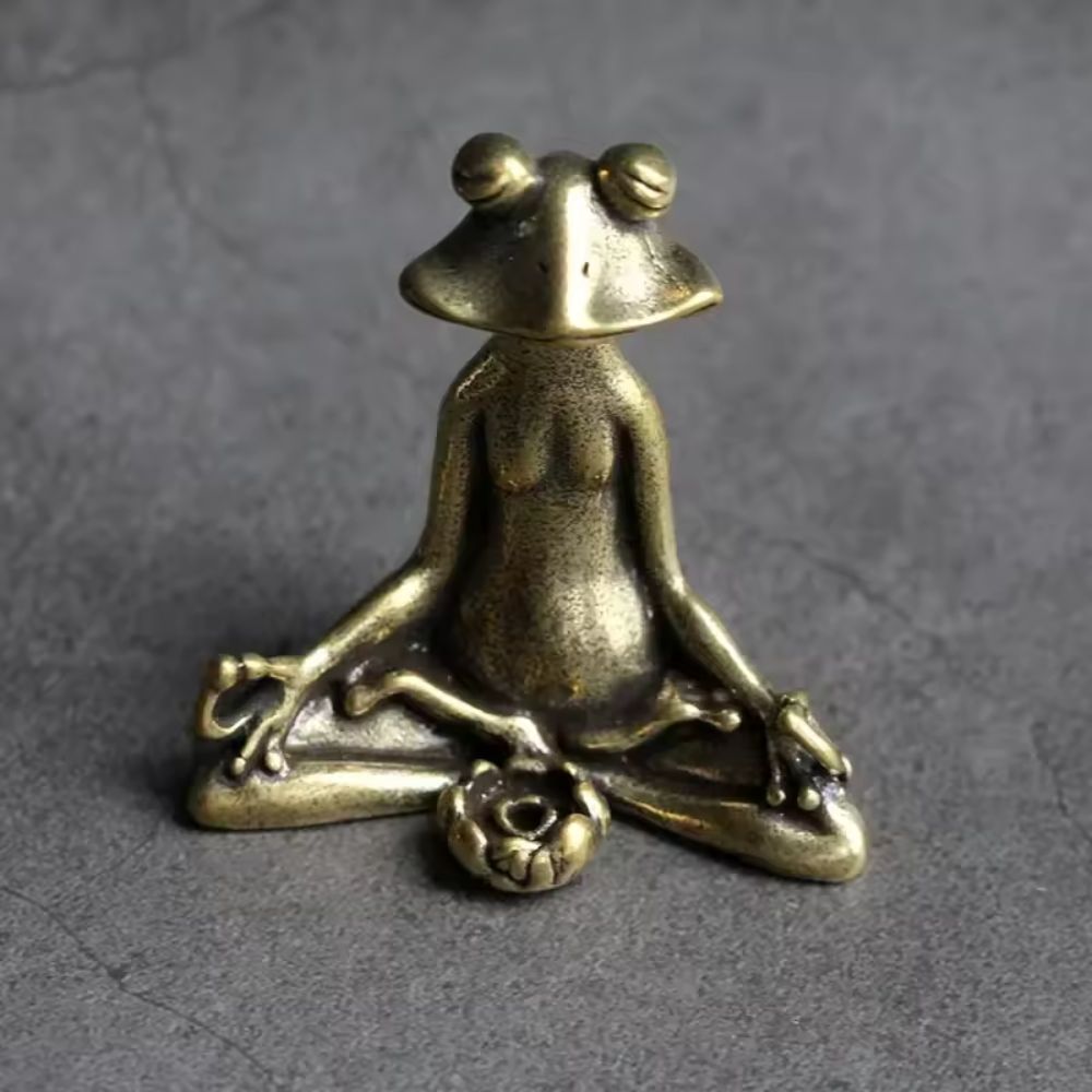 Ruhiger Lotusfrosch Miniaturfigur
