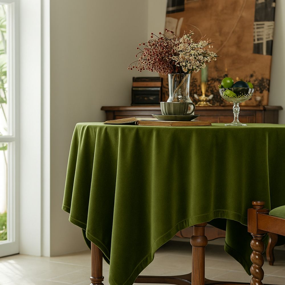 Château Olive Samt Tischdecke