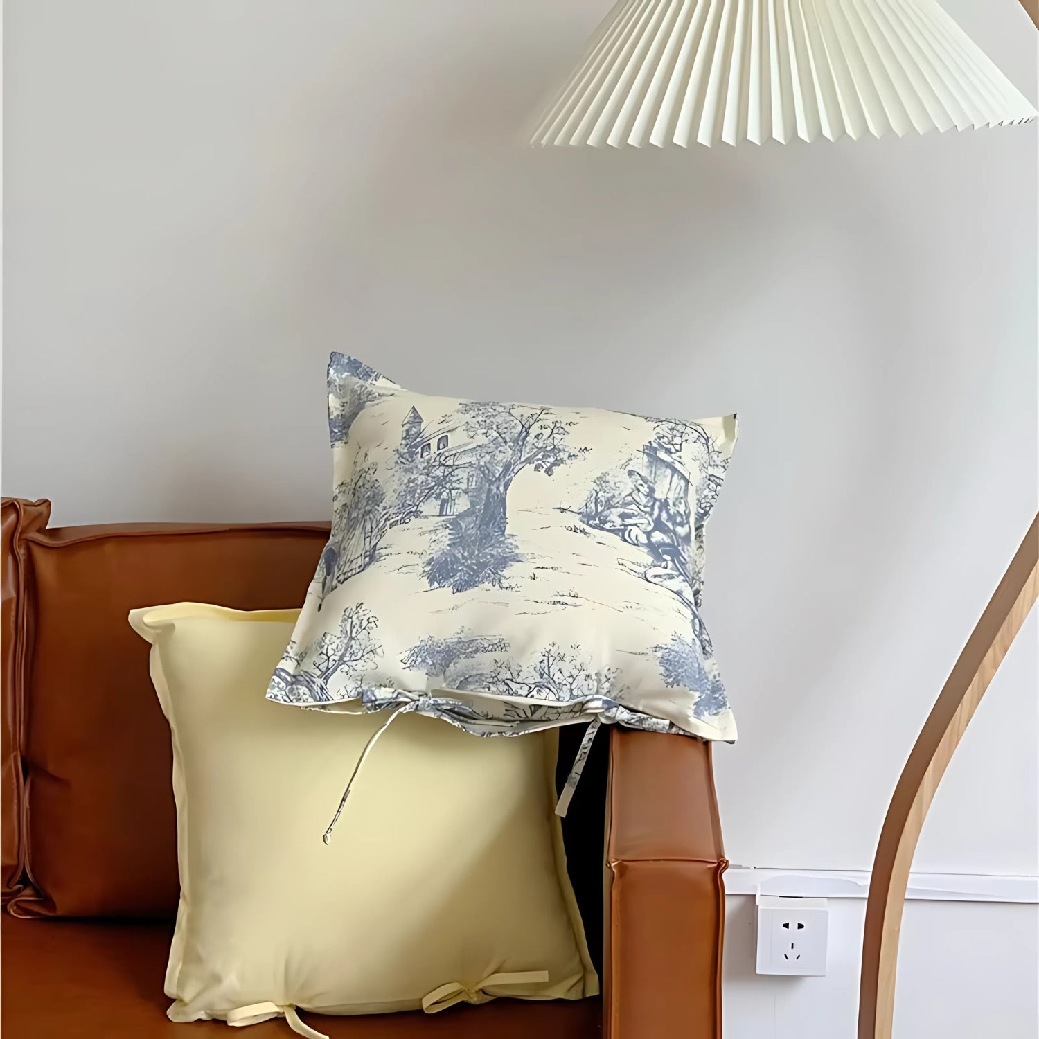 Chateau Vintage Druck Kissenbezug