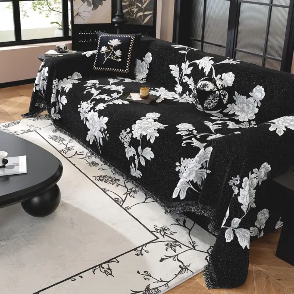 Klassische Fleur Jacquard Sofabezug