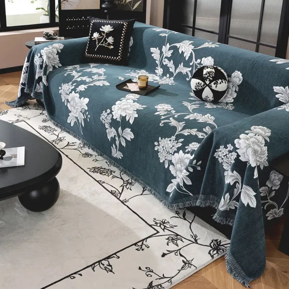 Klassische Fleur Jacquard Sofabezug