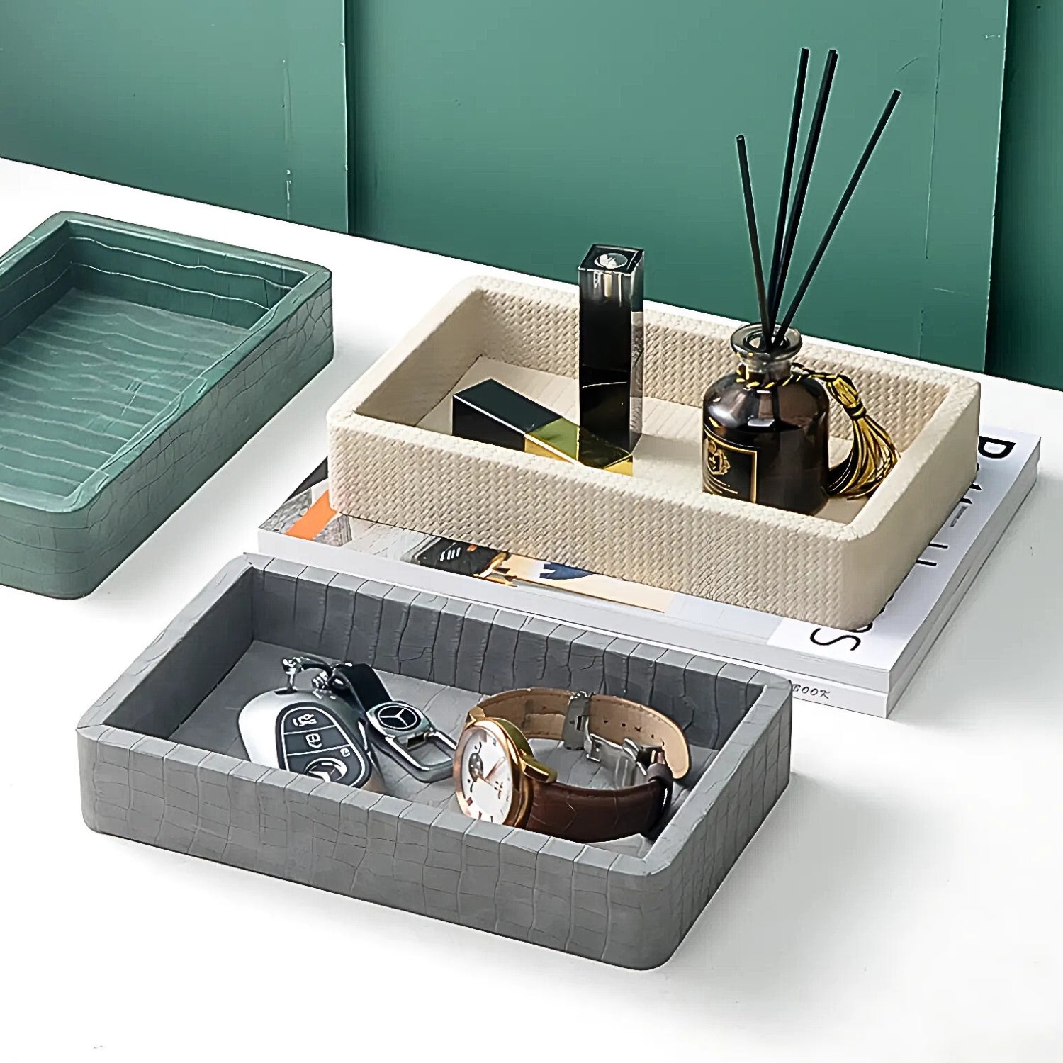 Croc Luxe Organizer Tray Box