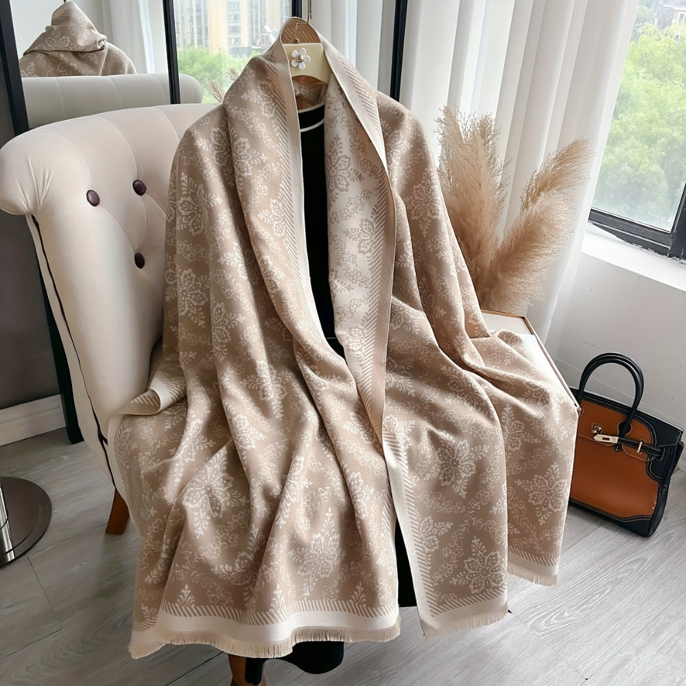 Elara Damask Druck Schal Stola