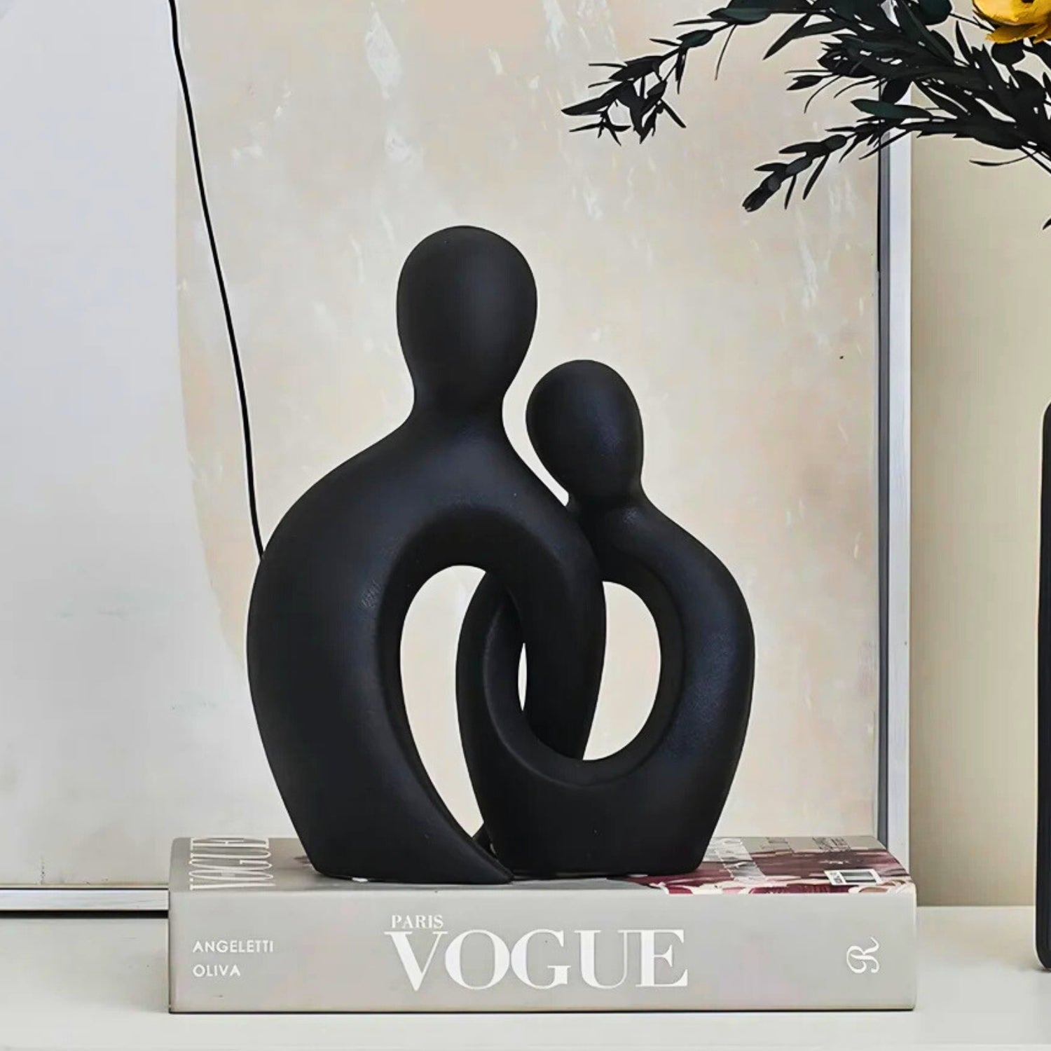 Umarmung Form Moderne Abstrakte Paar Statue