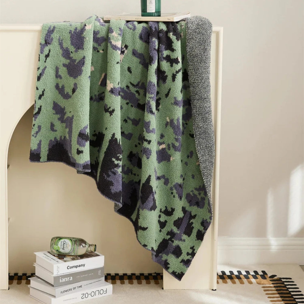 Emeraude Forest Weiche Strickdecke