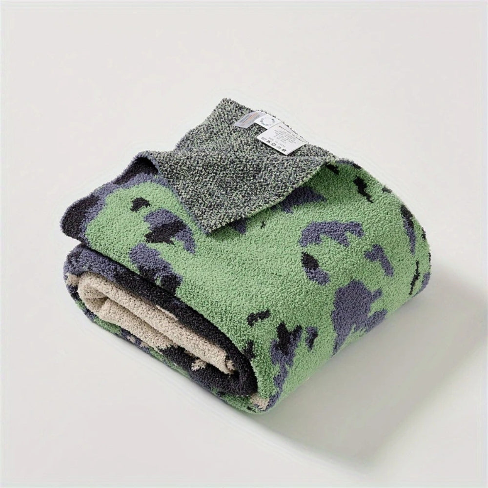 Emeraude Forest Weiche Strickdecke
