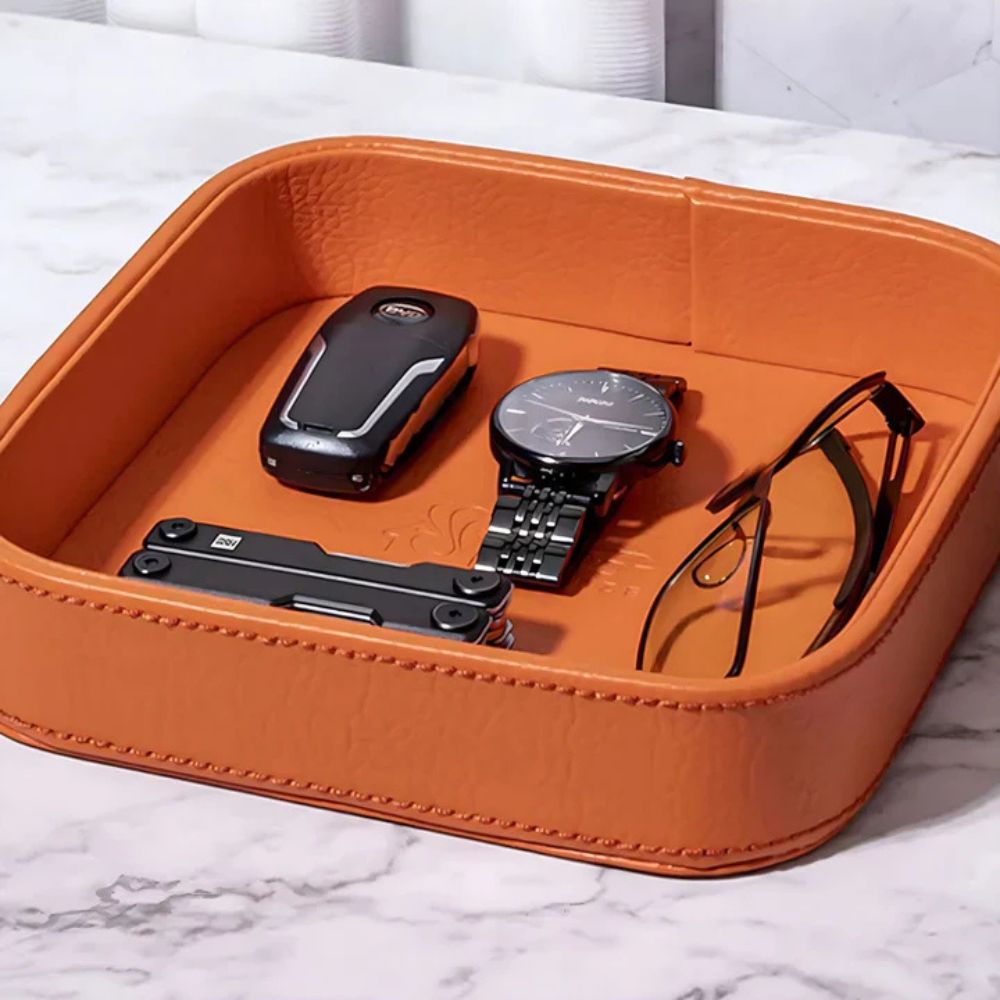Luxe Leder Zubehör Organizer
