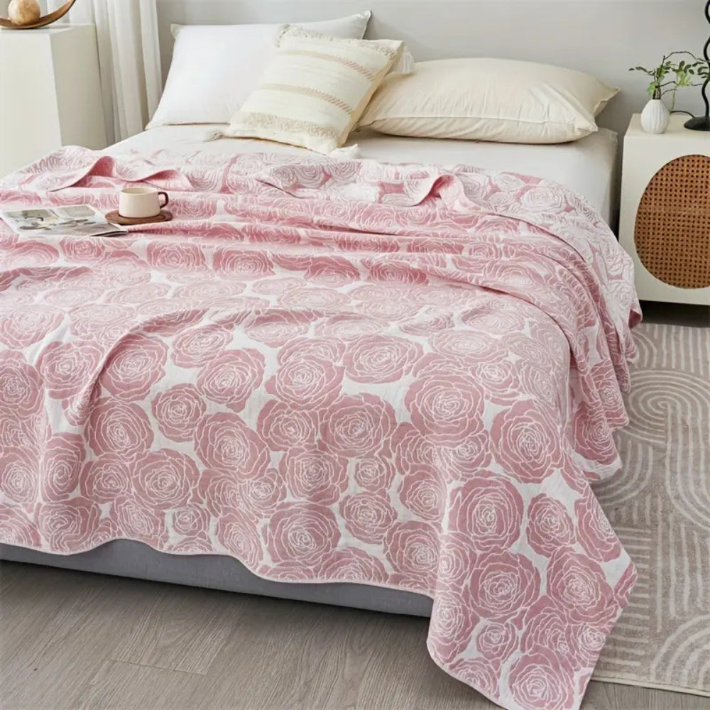 Lure Whisper Rose Baumwolldecke