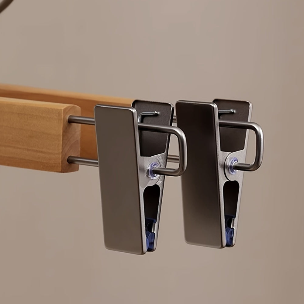 Maxwell Premium Holz Hosenbügel mit Clips