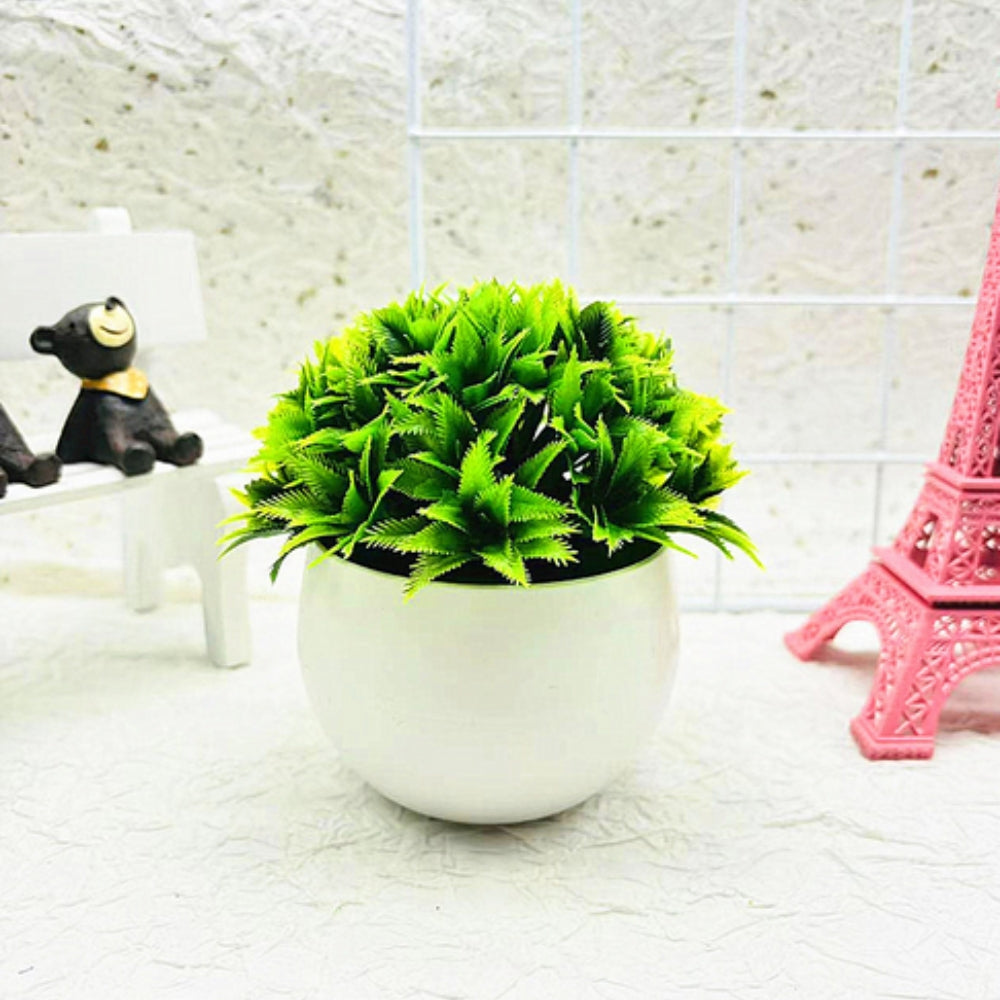 Minimalistischer Künstlicher Buchsbaum Bonsai Topf Dekor