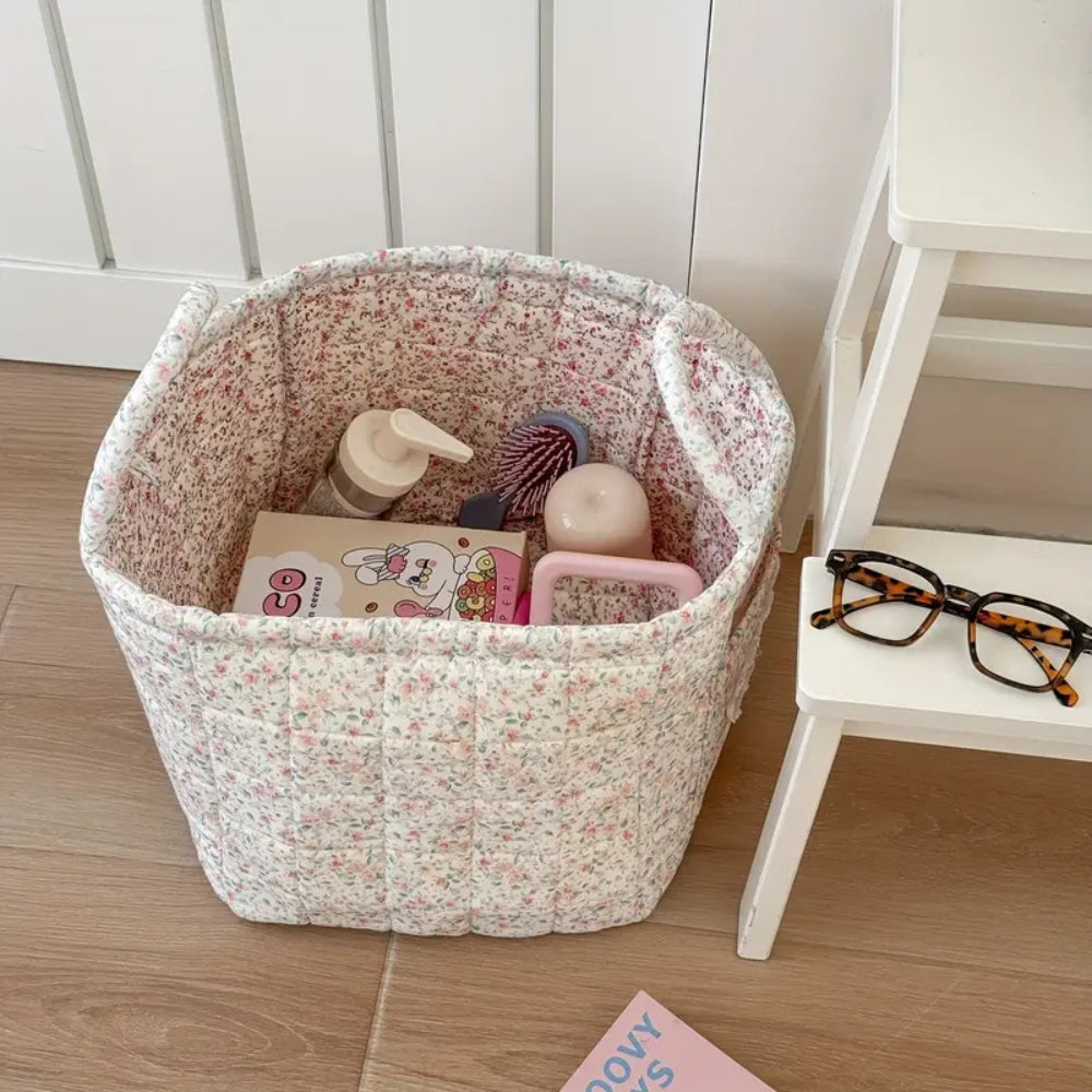 Verschiedene Blumen-Quilt-Aufbewahrungskorb
