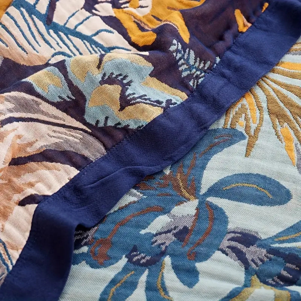 Palmera Tropical Jacquard Decke