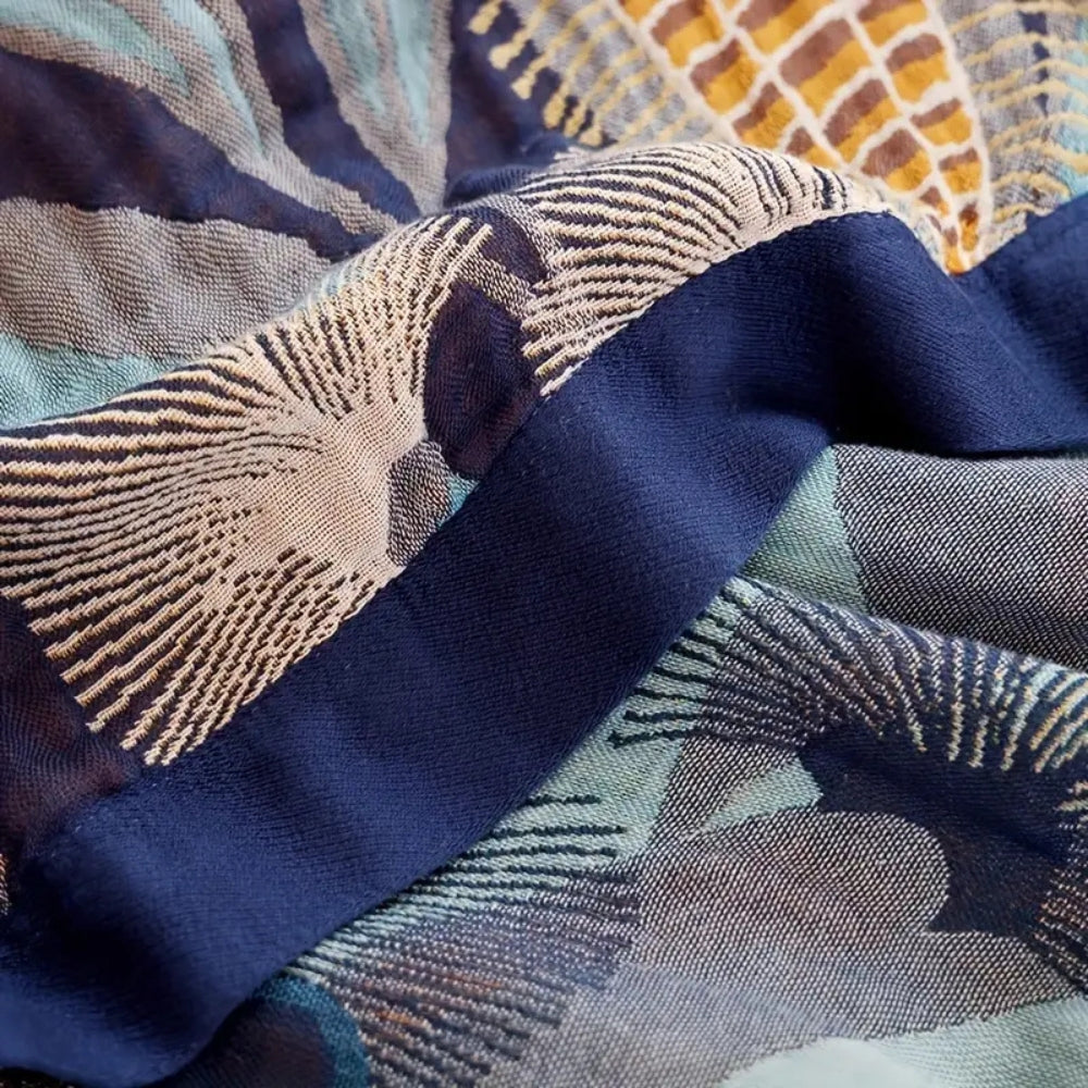 Palmera Tropical Jacquard Decke