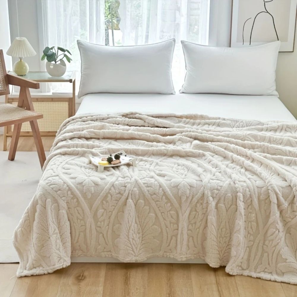 Paris Web Jacquard Fleece-Decke