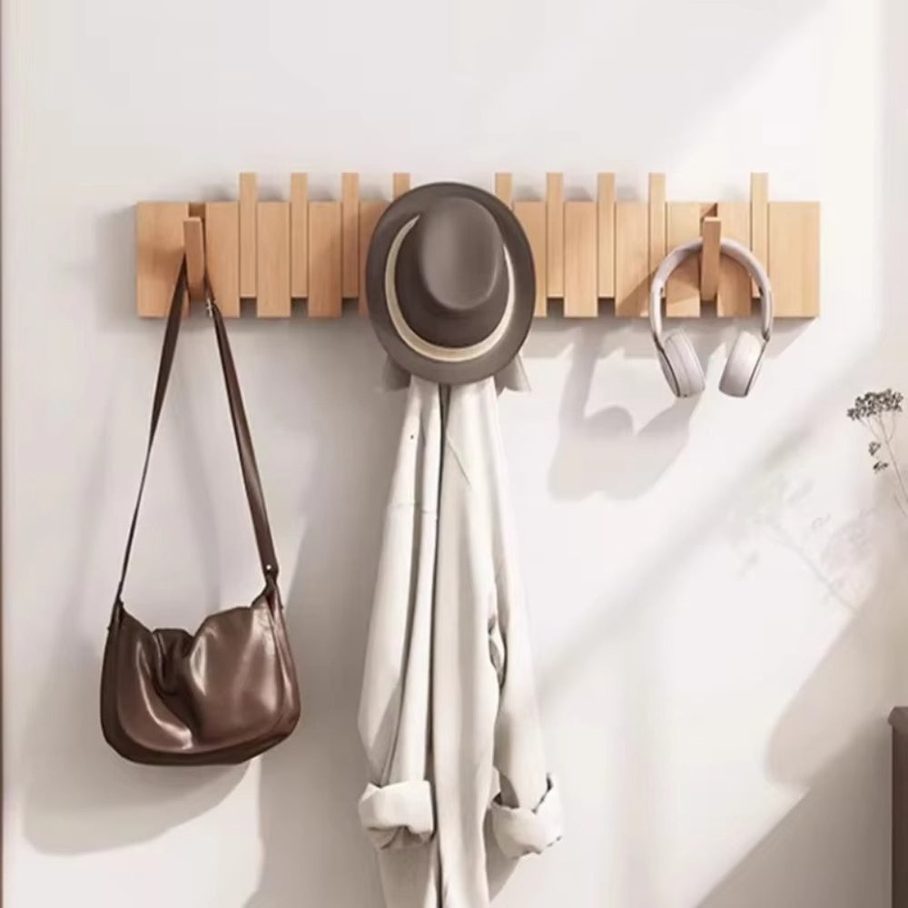 Klappbarer Holz-Wandhaken im Klavierdesign