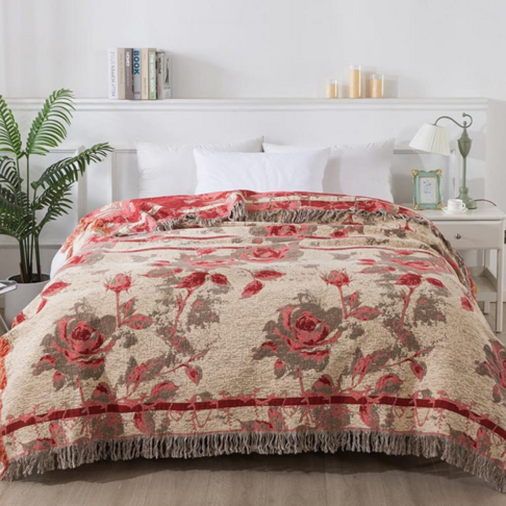 Rosewood Grace Wurf Baumwolldecke