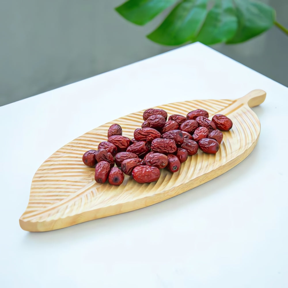 Rustikale Blatt Holzservierplatten