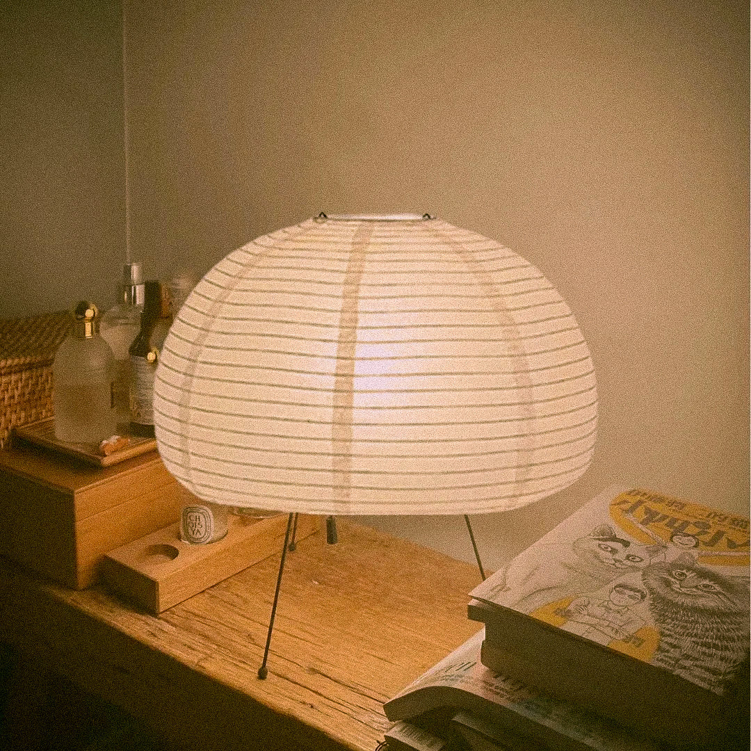 Nago Japanische Reispapier Tischlampe
