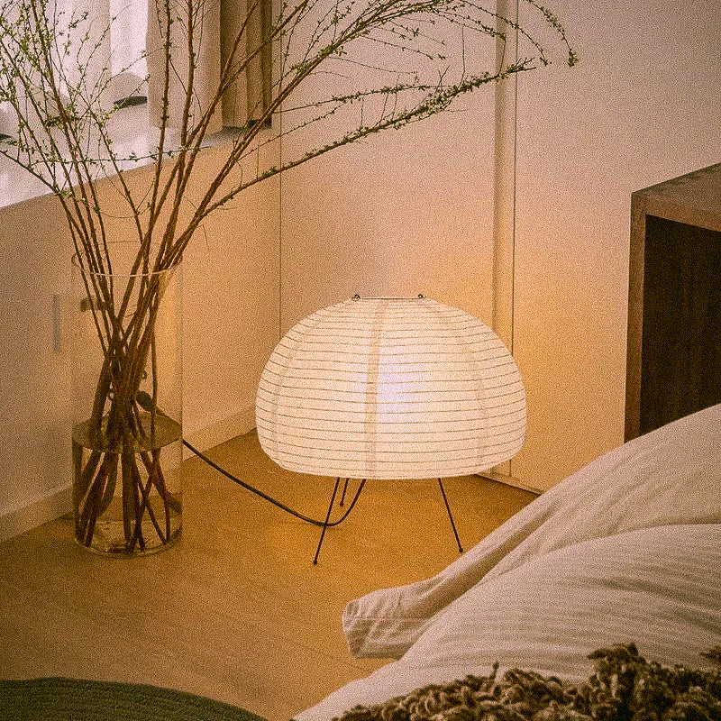 Nago Japanische Reispapier Tischlampe