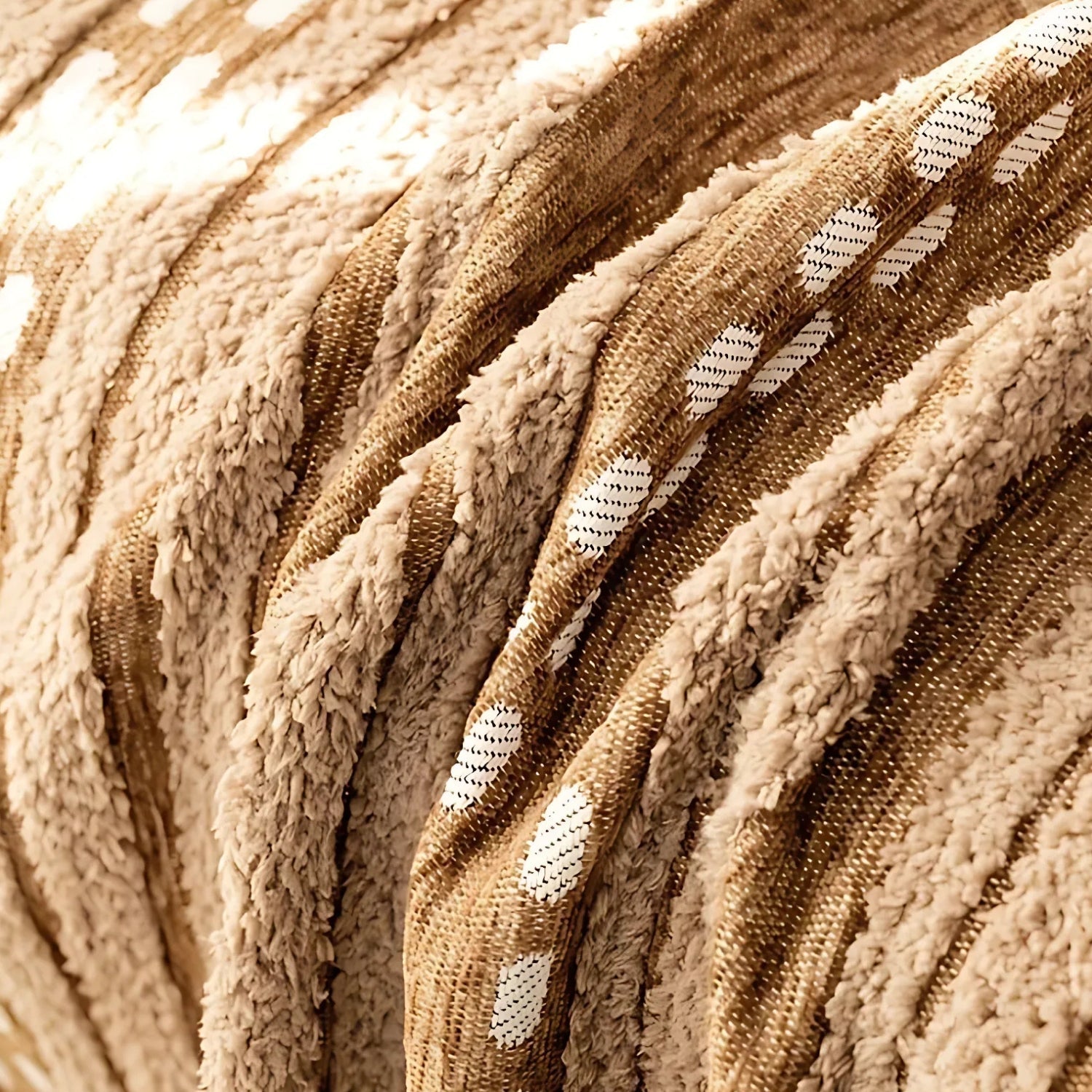 Sahara Stil Plüsch Boho Sofaüberwurf Decke