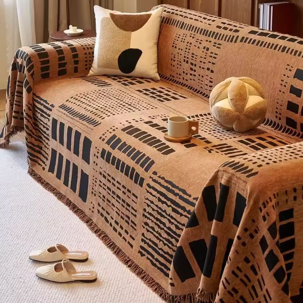 Savanna Geo Chenille Sofabezug