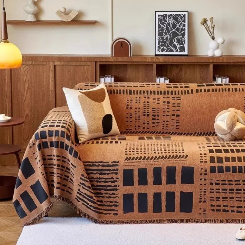 Savanna Geo Chenille Sofabezug