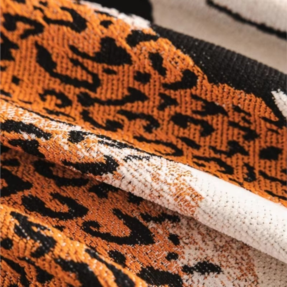 Savara Leopard Sofa-Wurfdecke