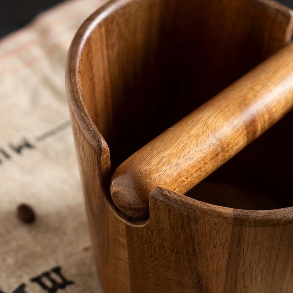 Kaffeeknockbox aus Massivholz