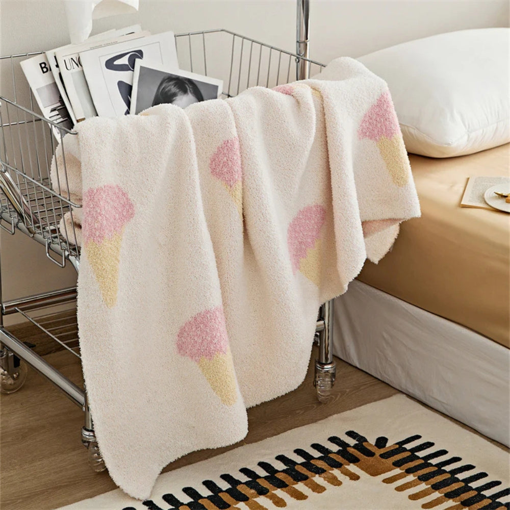 Sucrée Eiscreme Weiche Strickdecke