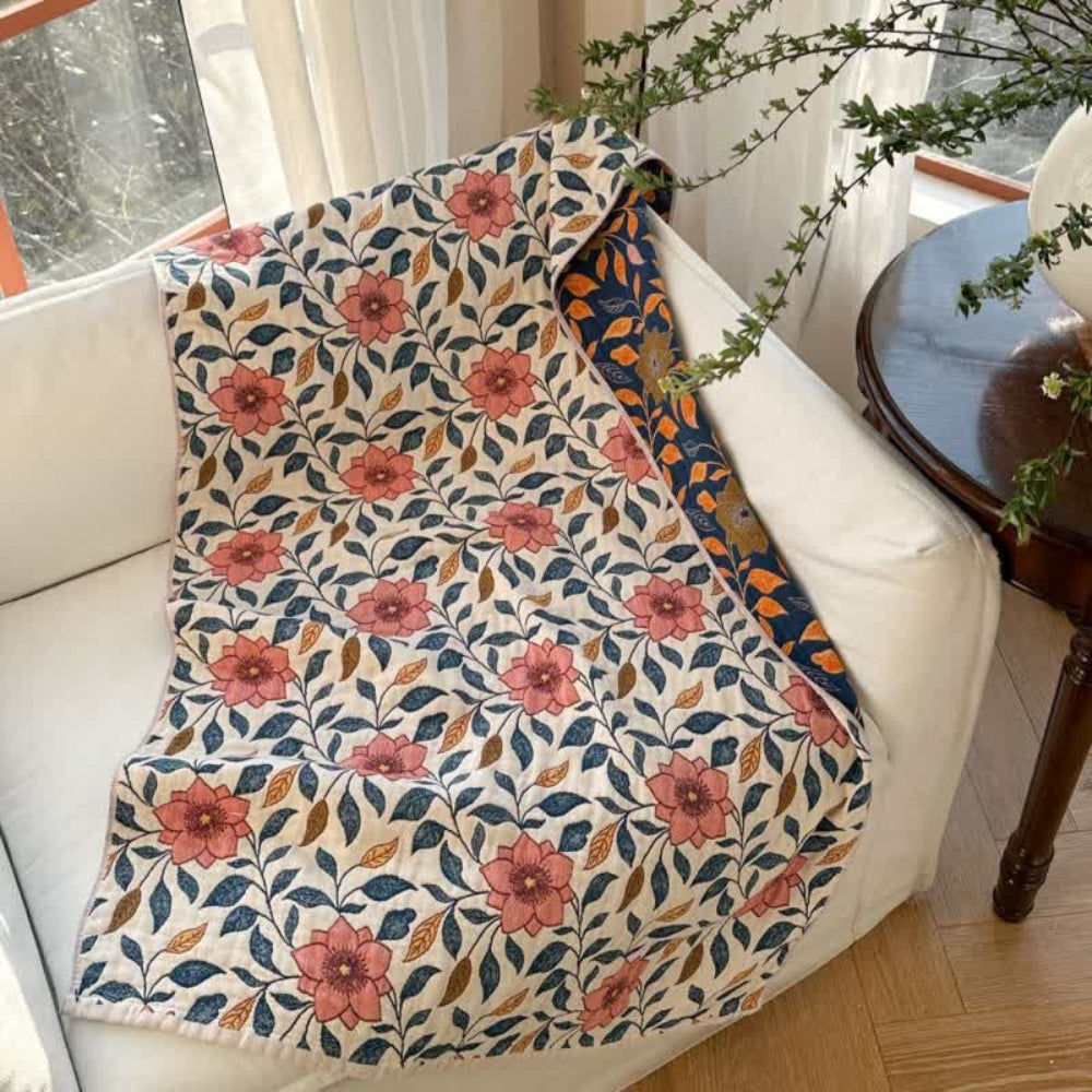 Tavira Florales Blatt Baumwoll-Badetuch