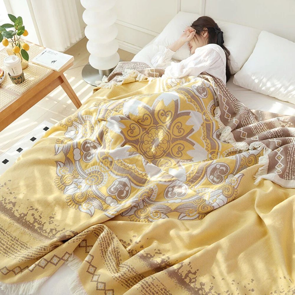 Wander Baumwolle Boho Mandala Decke