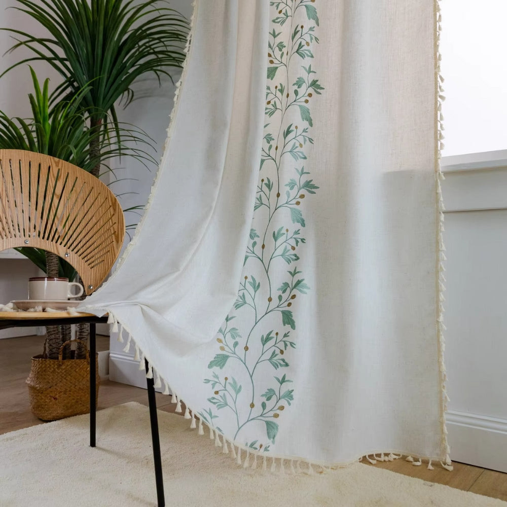 Willow Floral Elegance Quastenvorhang