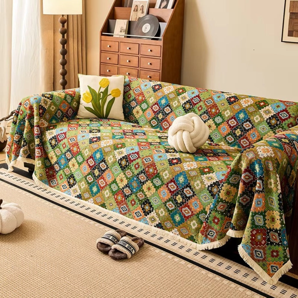 Zahara Geometrisches Tribal Kilim Sofabezug