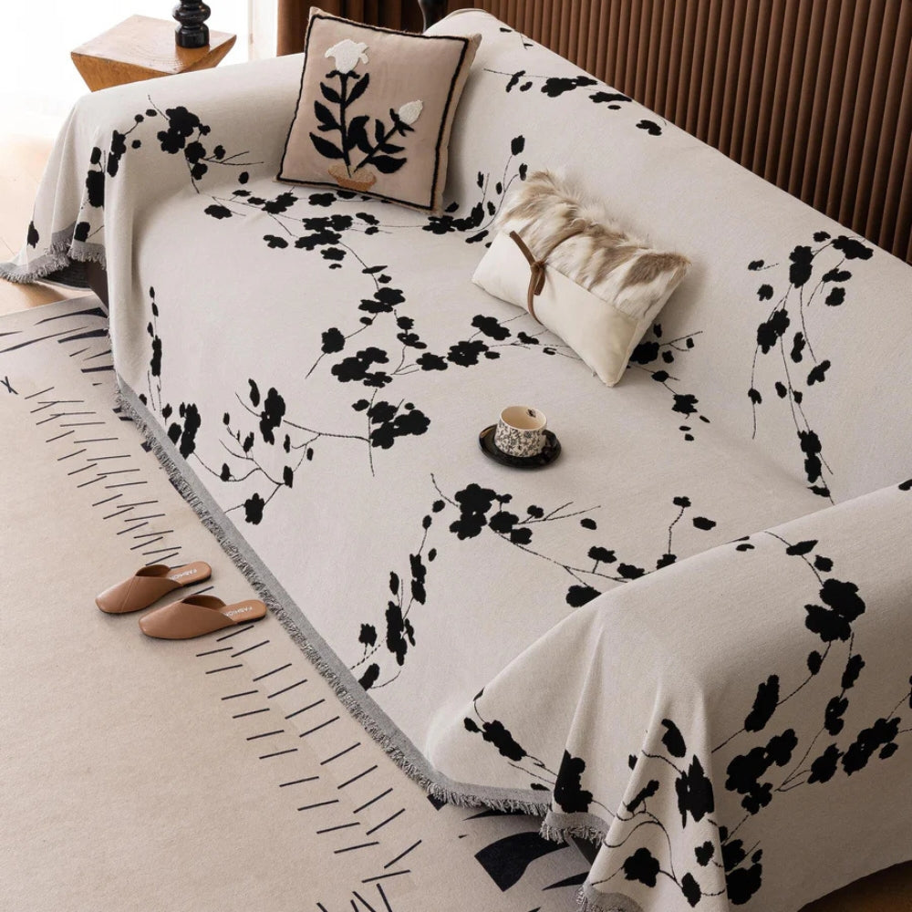 Alora Elegante Retro Chenille Sofaüberwurf