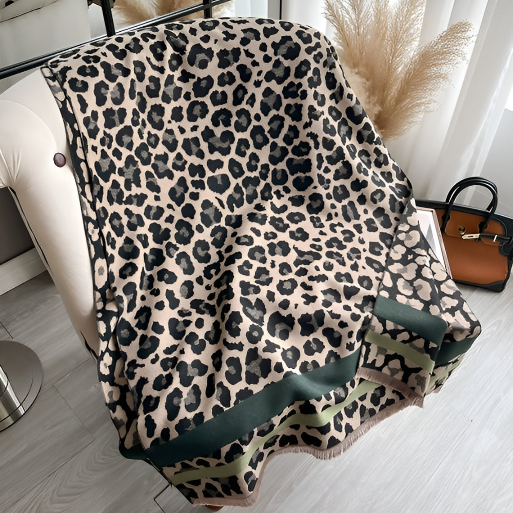 Savanna Stil Wollmischung Schal