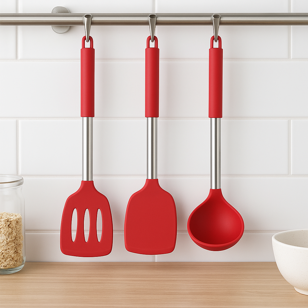 FlexiChef Silikon Küchenutensilien Set | 3-teilig