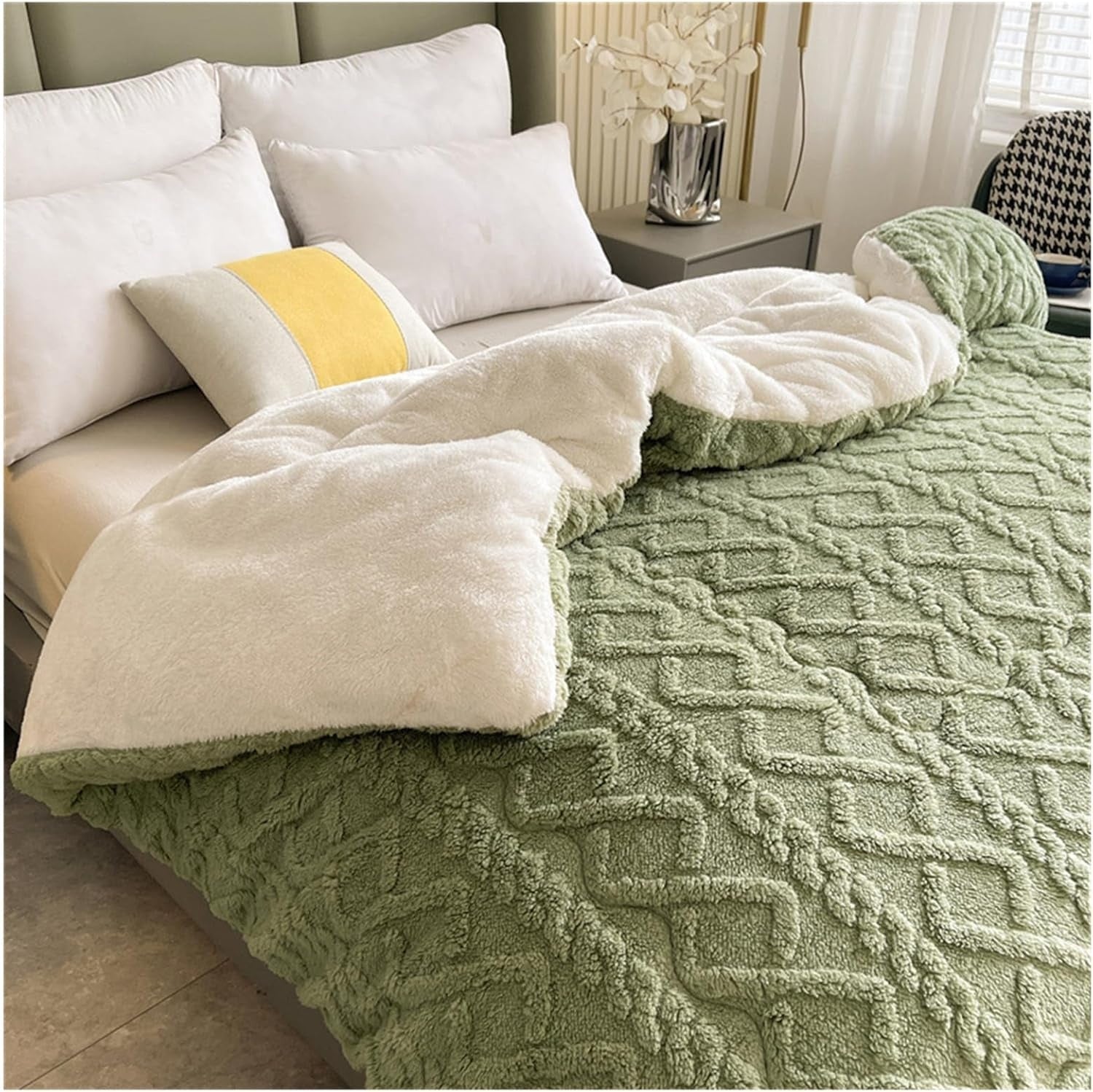 Dickes Snuggle Sherpa-Decke